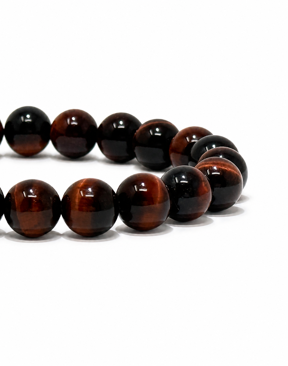 Crimson Valor — Red Tiger’s Eye Bracelet