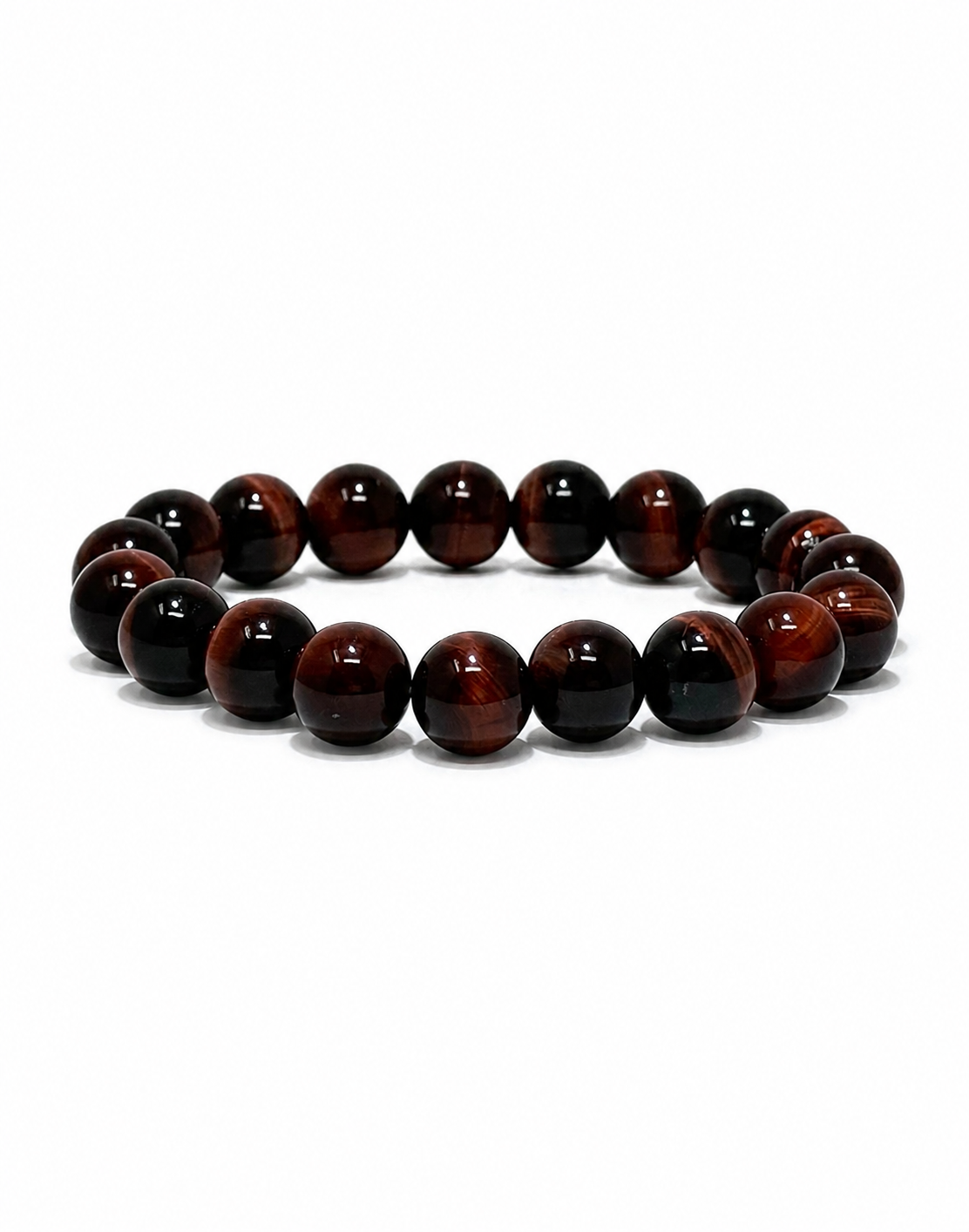 Crimson Valor — Red Tiger’s Eye Bracelet