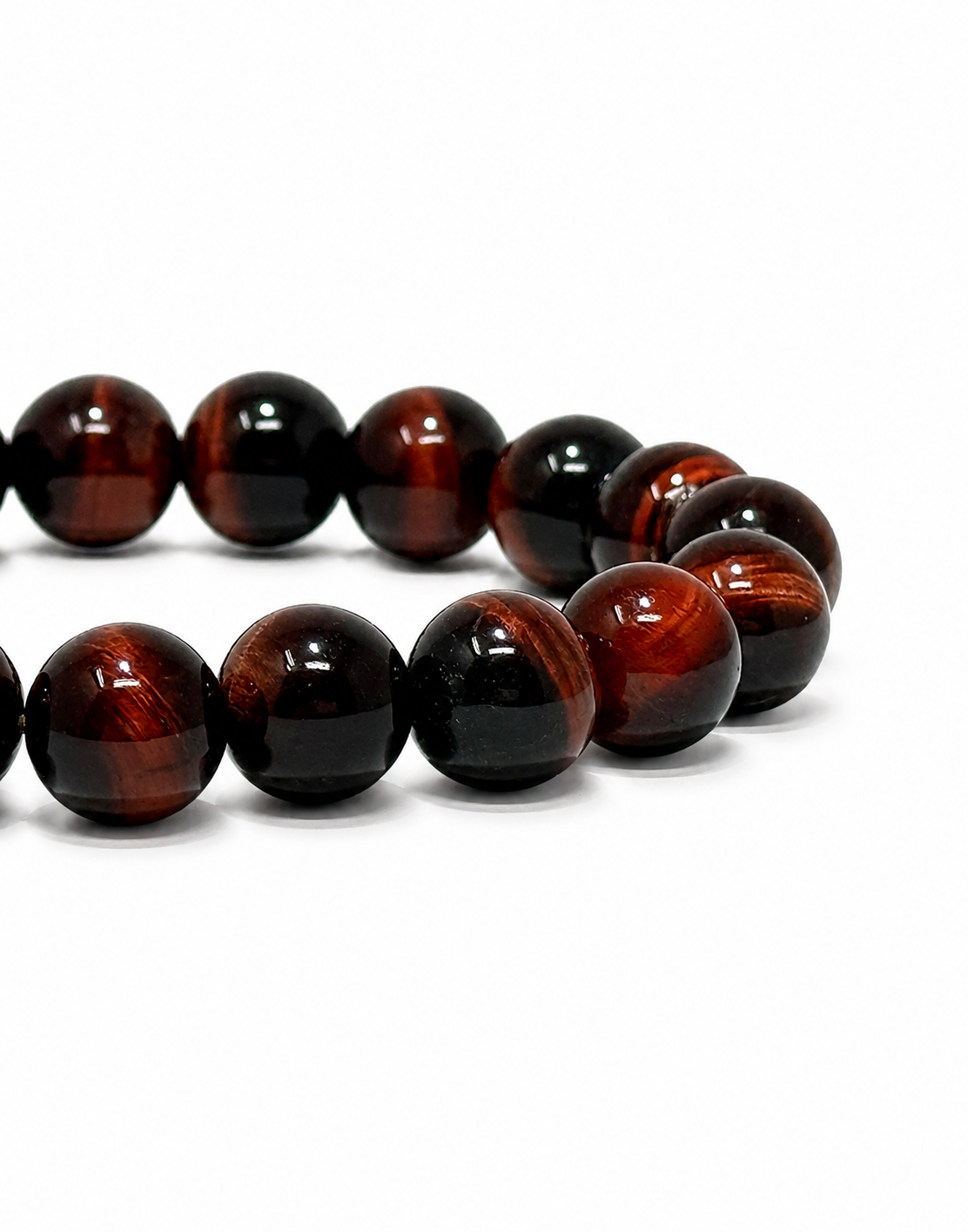 Crimson Valor — Red Tiger’s Eye Bracelet