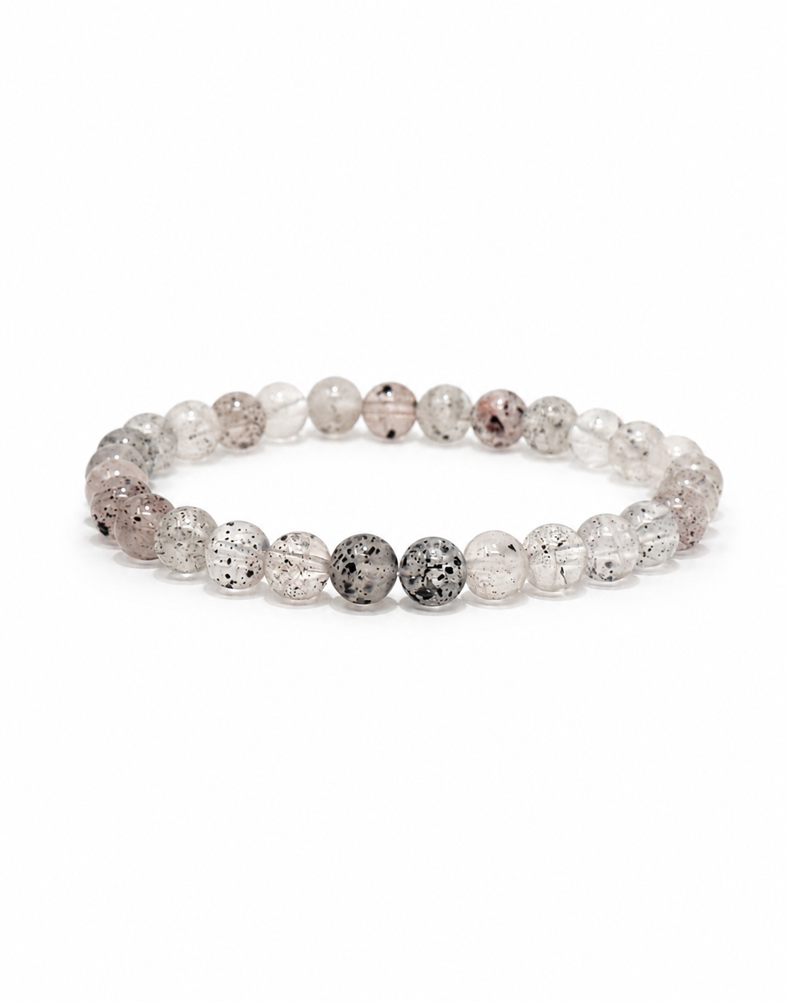 Midnight Berry — Black Strawberry Super Seven Bracelet