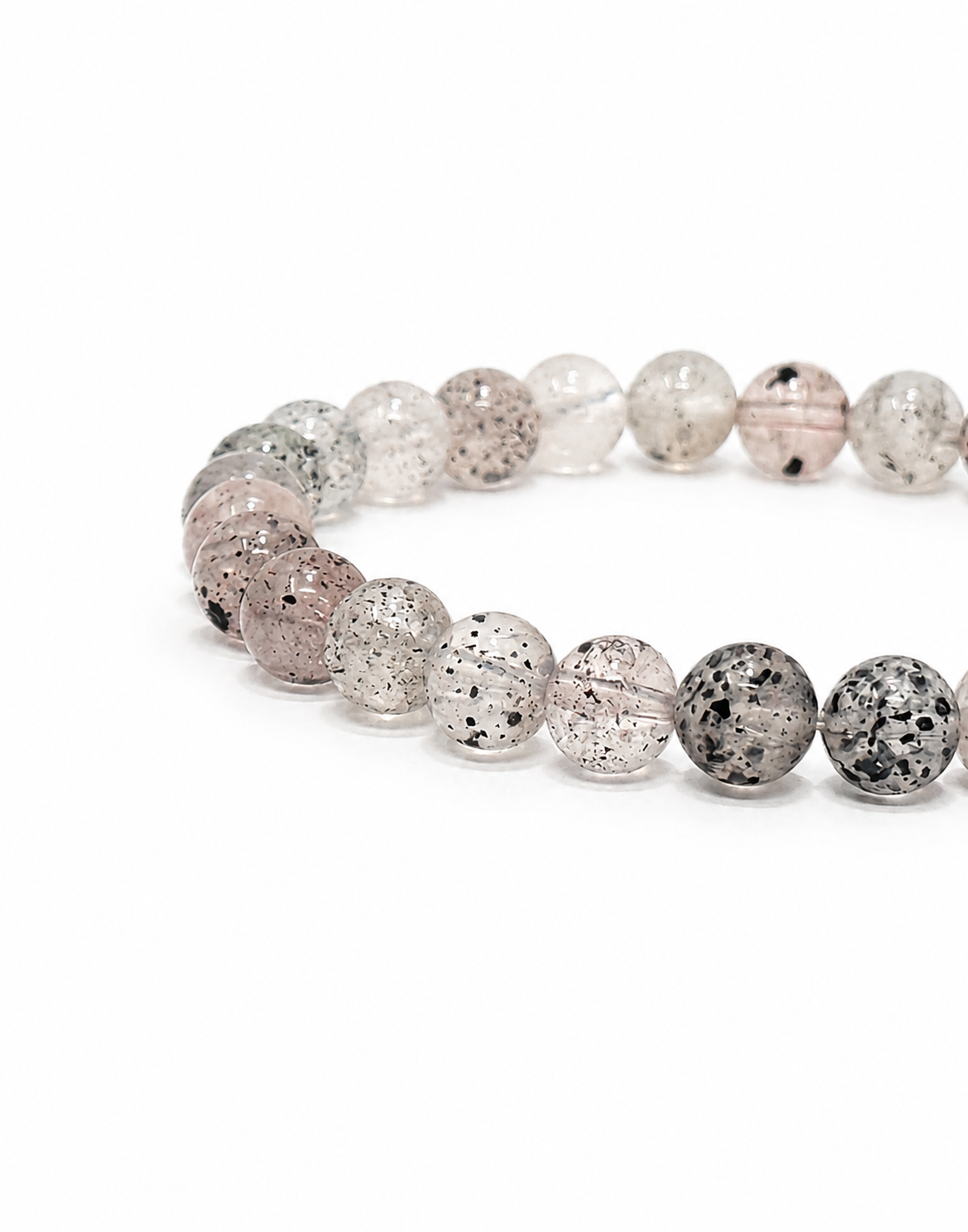 Midnight Berry — Black Strawberry Super Seven Bracelet