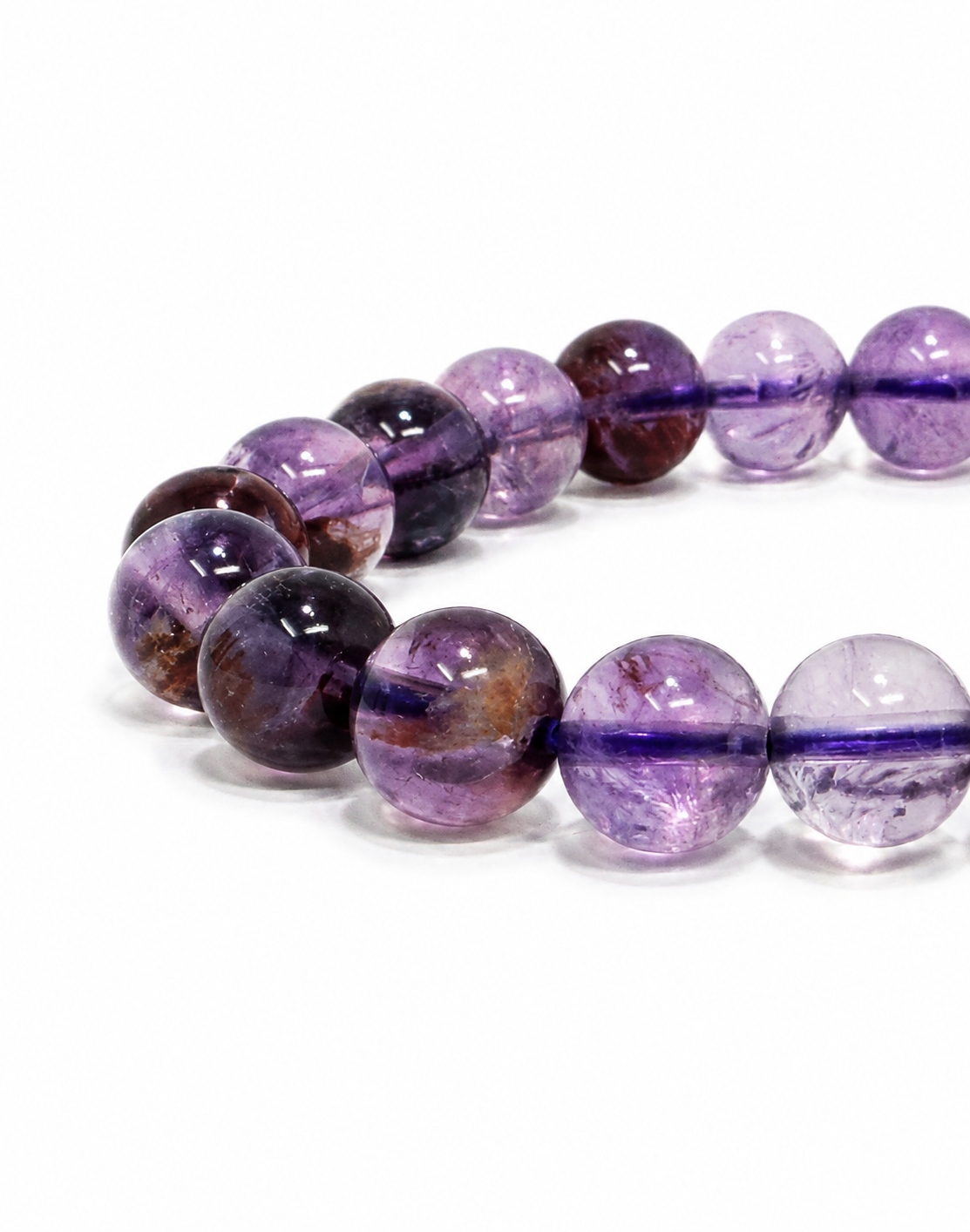 Violet Echo — Purple Phantom Quartz Bracelet