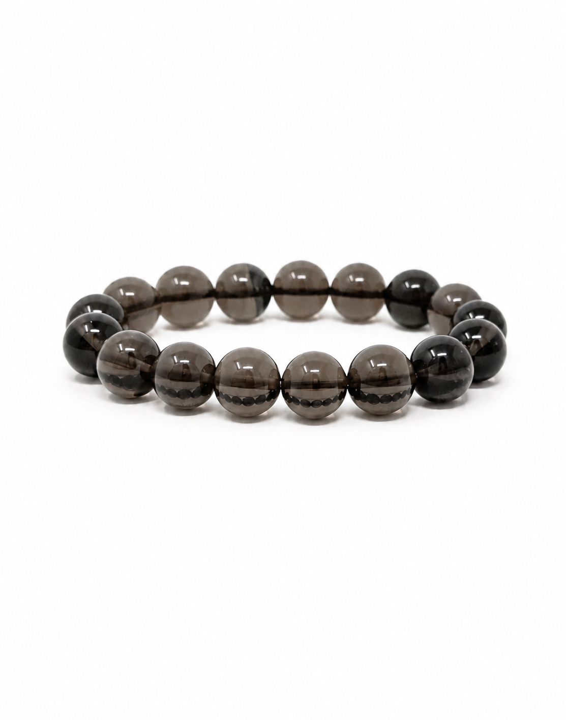 Midnight Ground — Smoky Quartz Bracelet