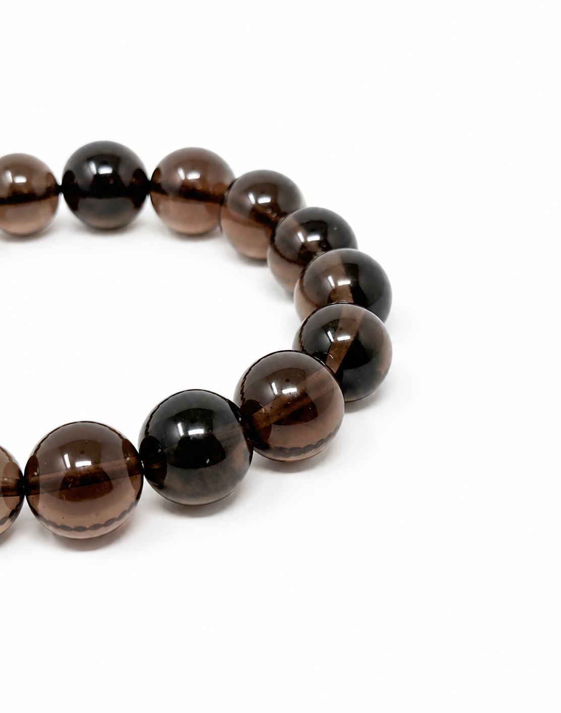 Midnight Ground — Smoky Quartz Bracelet