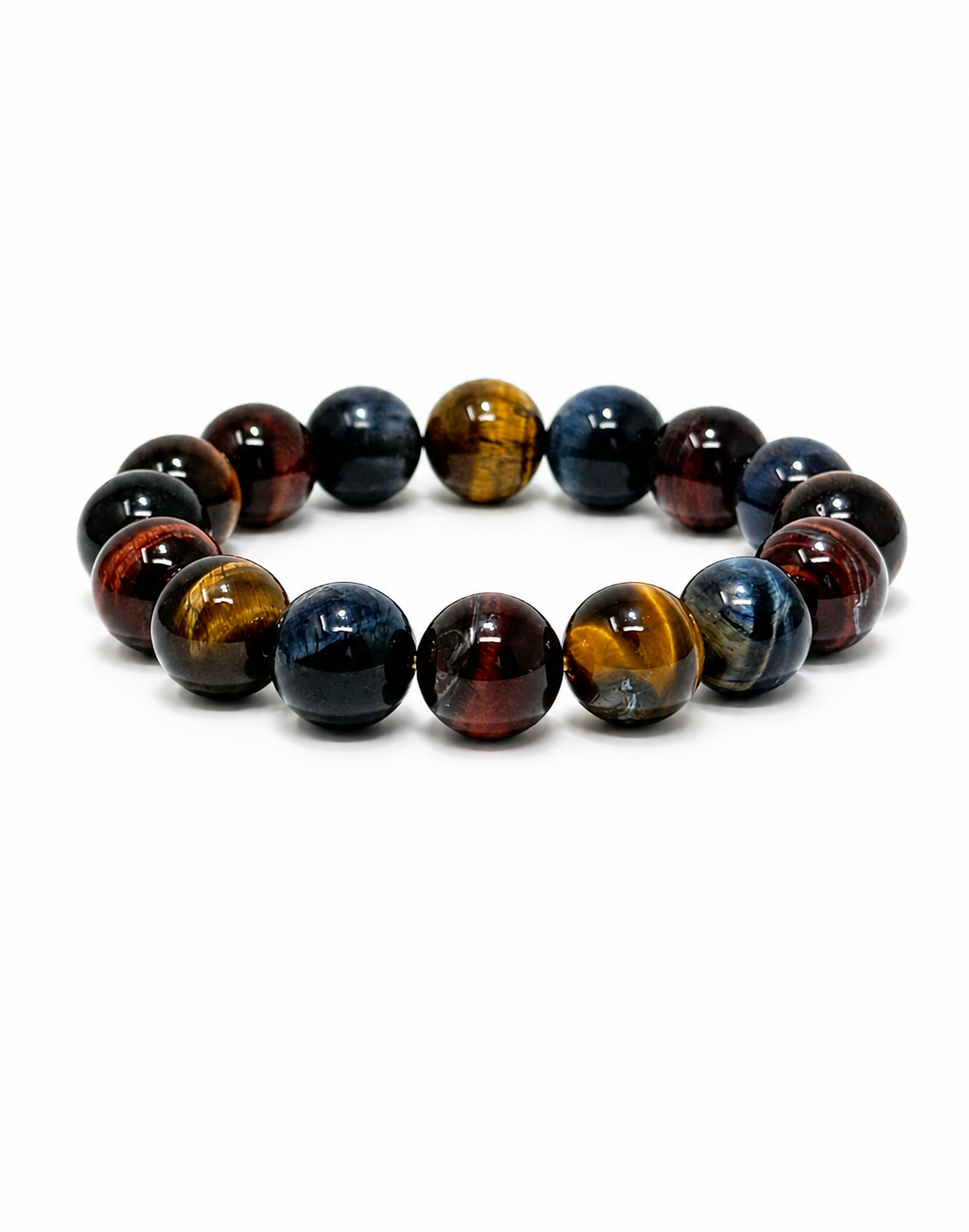 Prismatic Valor — Multicolor Tiger’s Eye Bracelet