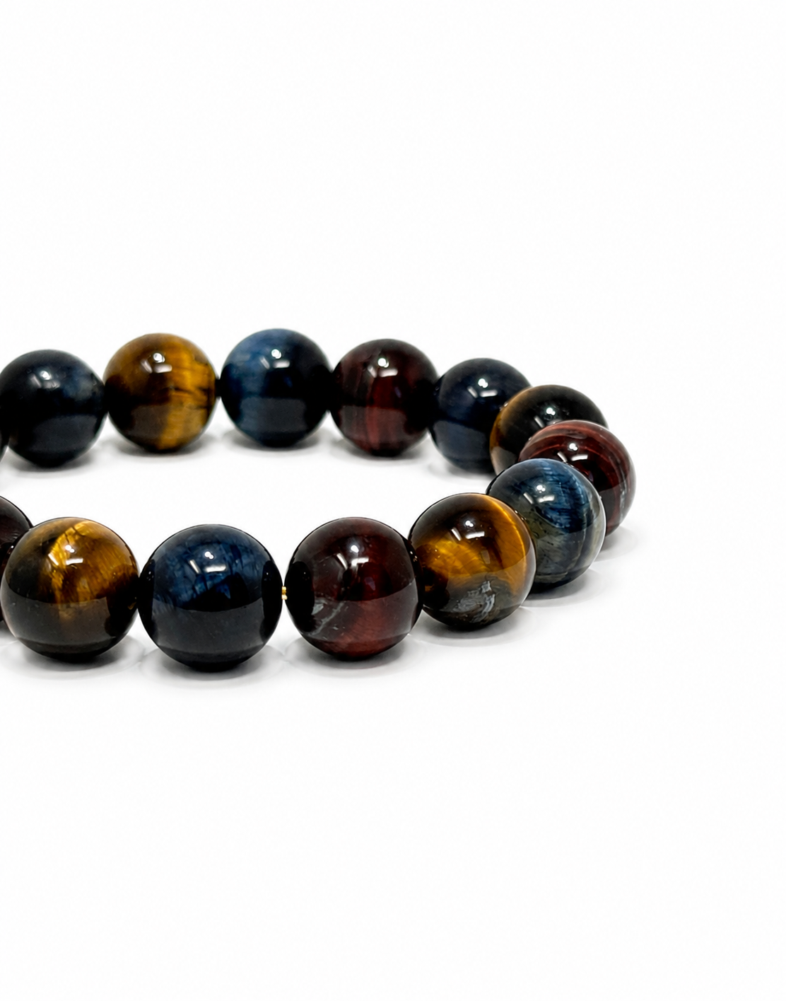 Prismatic Valor — Multicolor Tiger’s Eye Bracelet